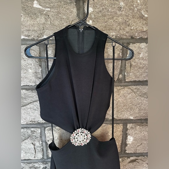 Vintage Iconic Dress 90’s Designer Dana Deatherage Black Gown - Picture 5 of 6